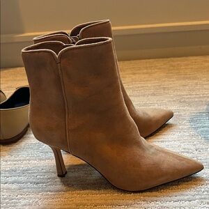 J Crew suede Tan Ankle Boots